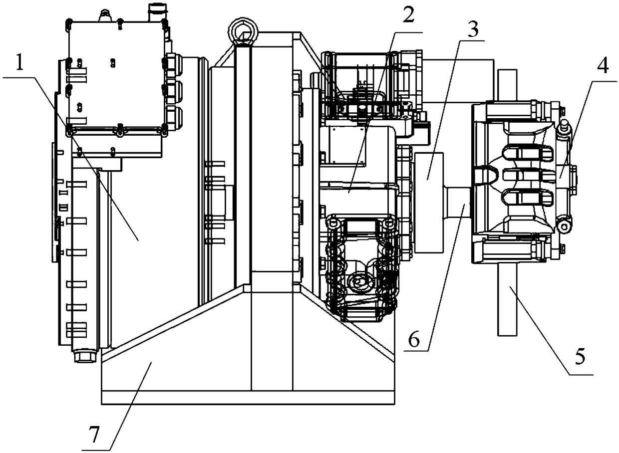 Double-side driving motor and two-gear automatic gearbox integrated independent driving system