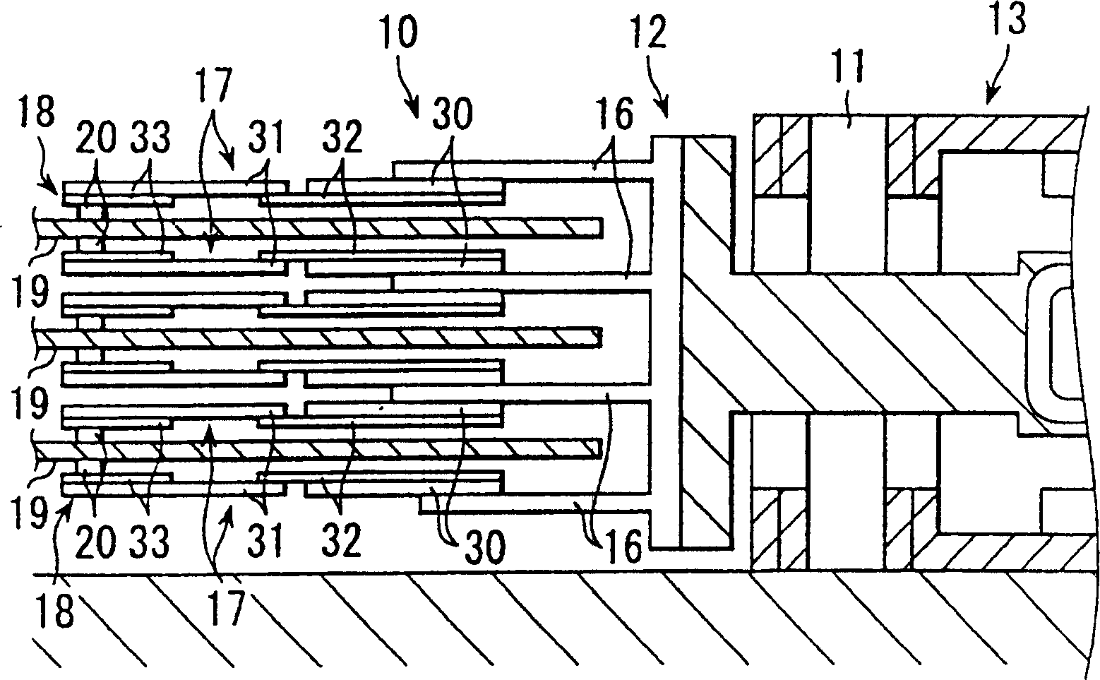 Suspension rack for disk drive