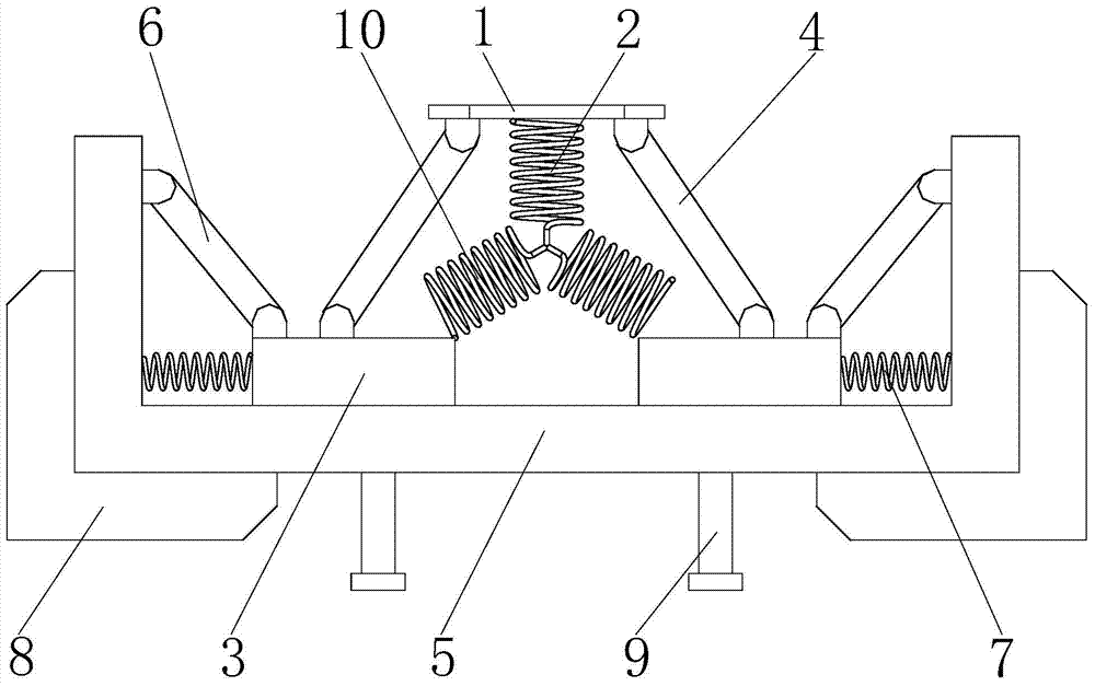 Car head impact shock-absorbing bumper