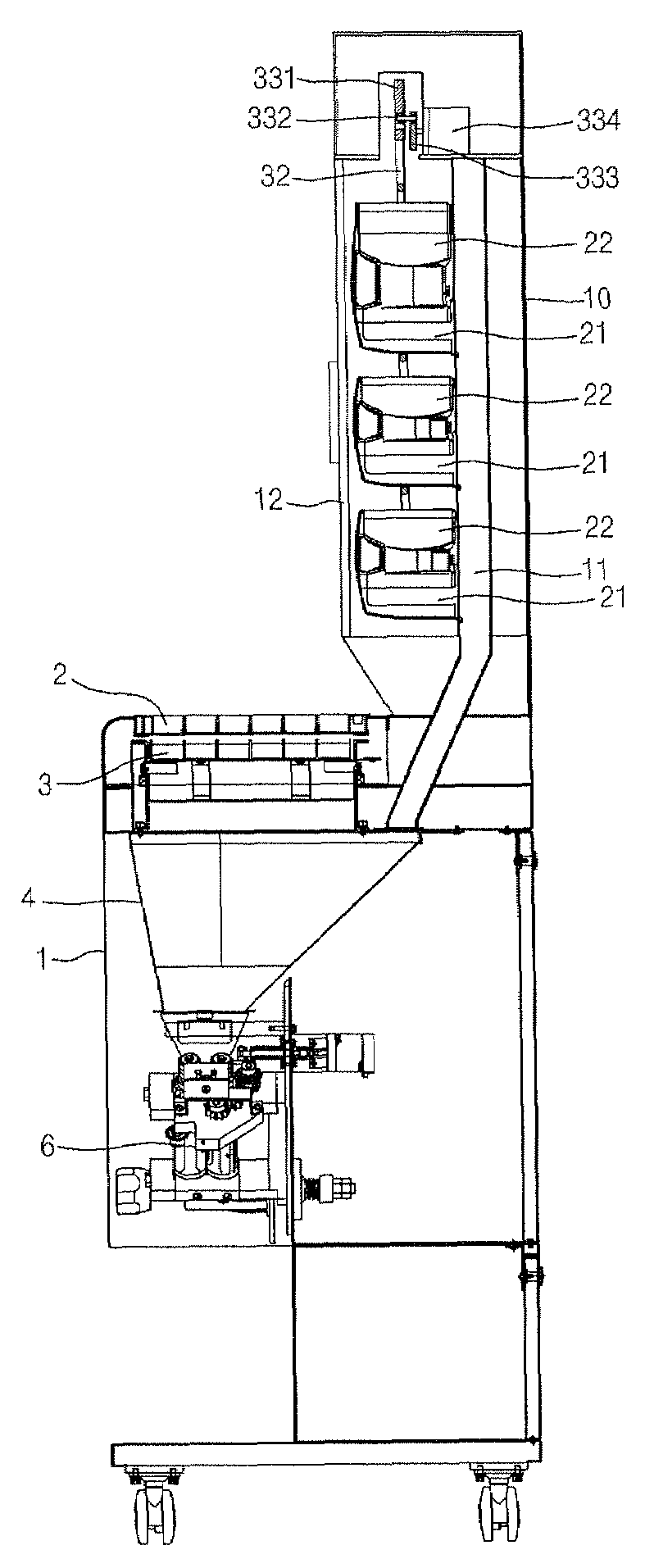 Semi-automatic medicine packaging machine with cassette lock unit