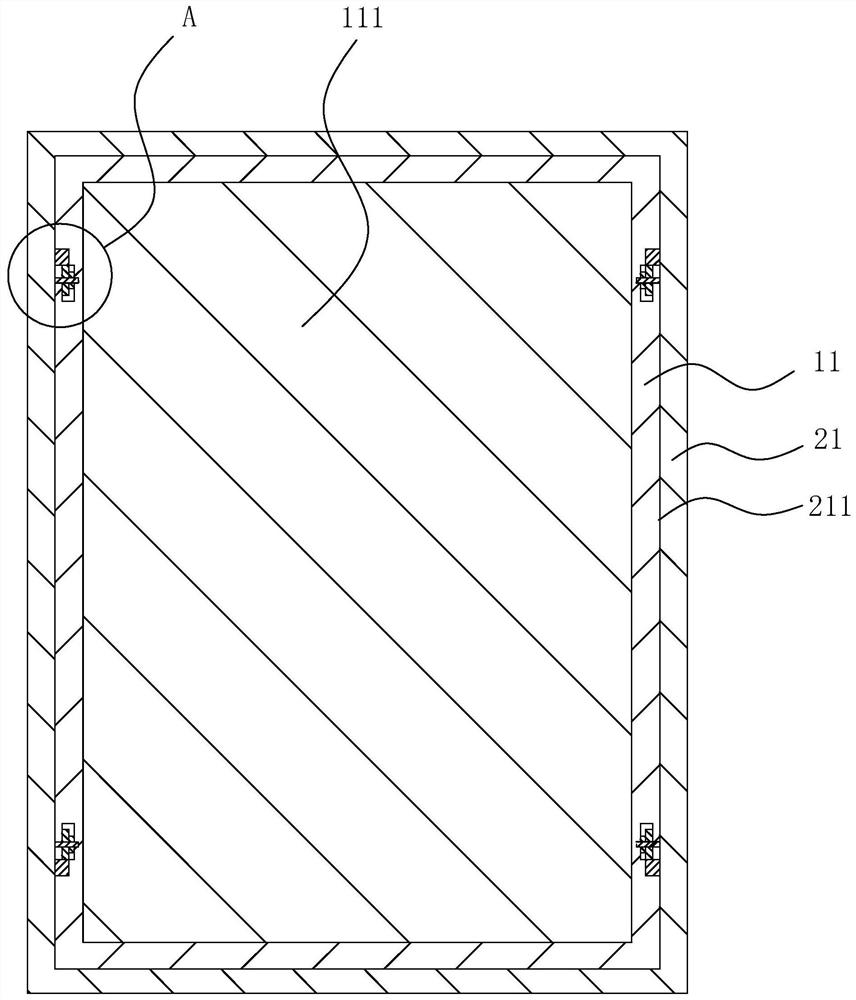 Fireproof door quick mounting structure