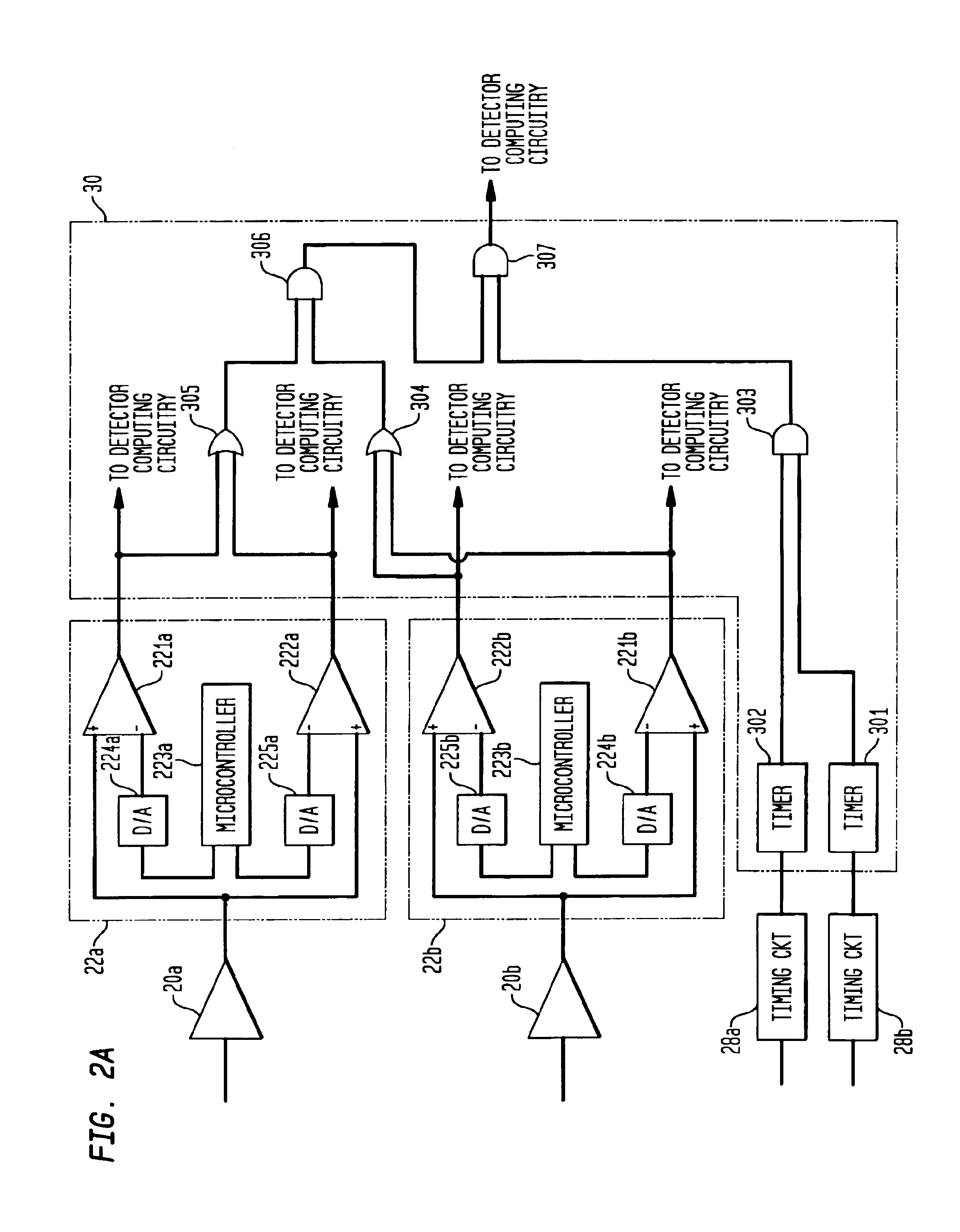 Circuit and method for energy discrimination of coincident events in coincidence detecting gamma camera system