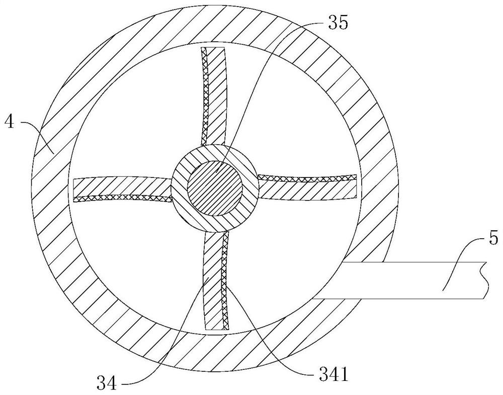 Pressurizing mechanism for ship deck cleaning machine