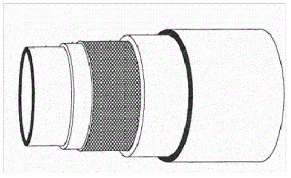 Manufacture method of double composite plastic steel composite pipe