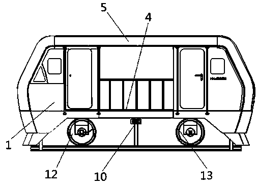 Simulation training system device for vehicle-mounted telecommunication system