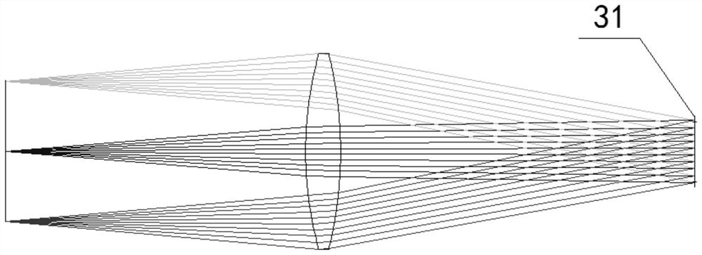 Spatial discrete multi-beam high-power laser time waveform measurement system