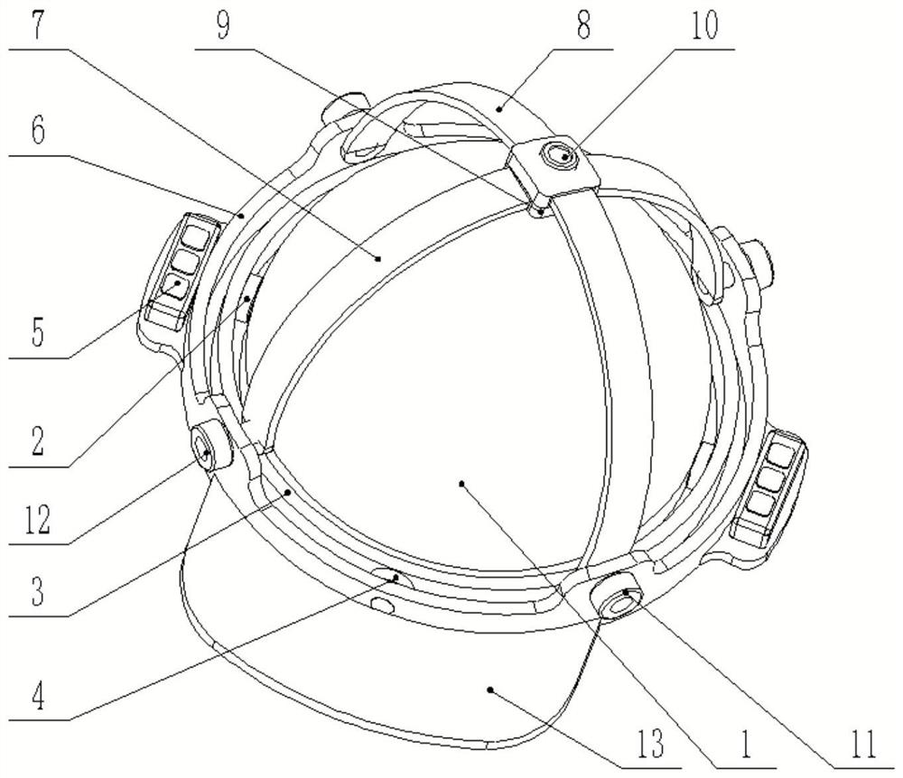 Head-mounted intelligent acquisition device for positioning management and control of transformer substation maintainers