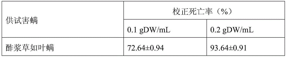 Pistacia cinnabar spider mites killing agent and preparation method thereof