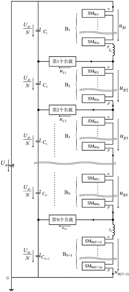 n-output single-phase n+1 switch group mmc inverter and its control method