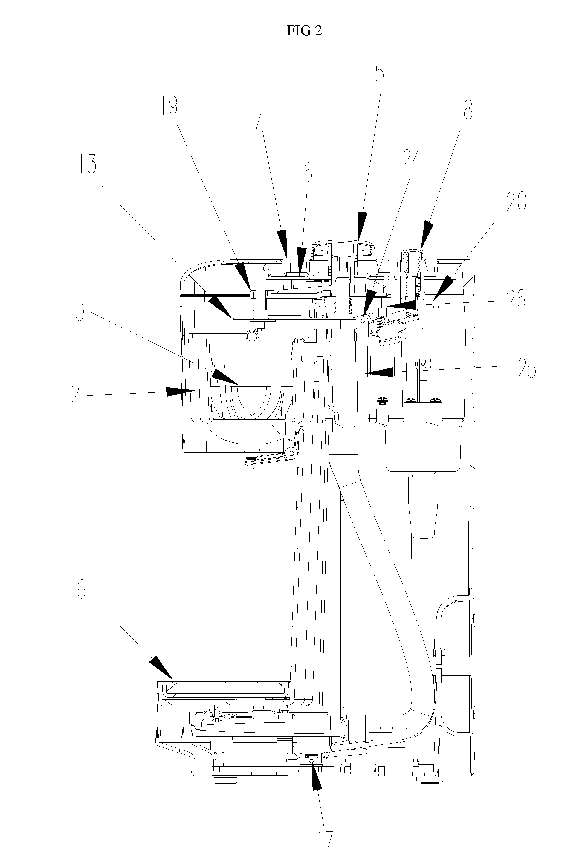 Two Cups Automatic Coffee Maker with Flow Control