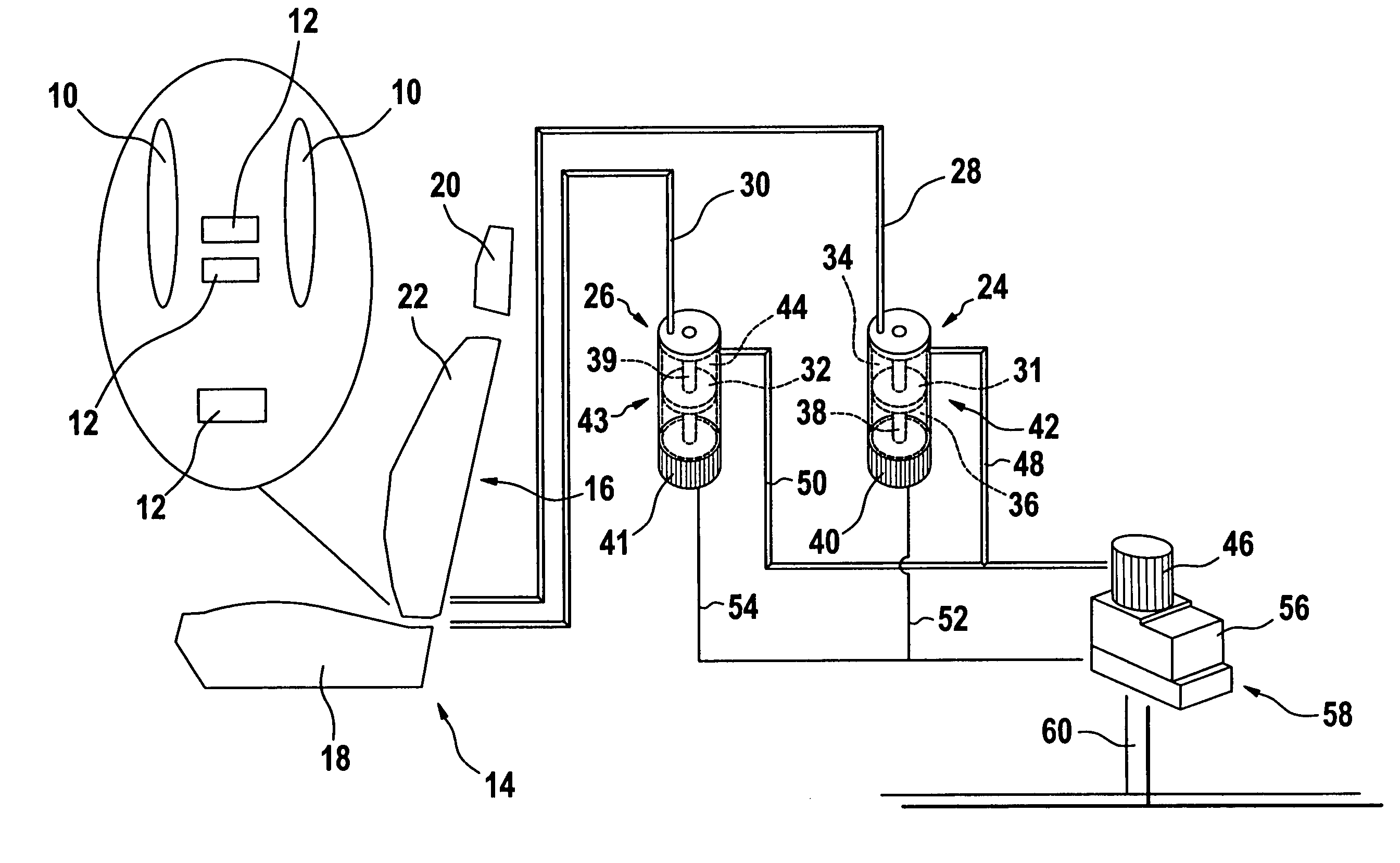 Device and method to control and/or regulate a pressure level