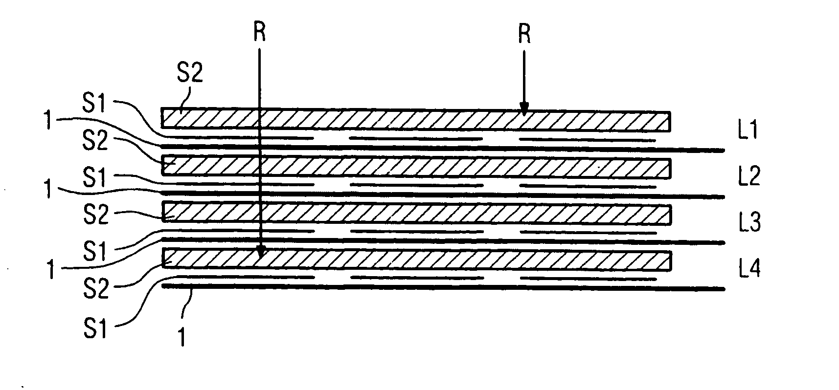 X-ray detector and method for production of x-ray images with spectral resolution