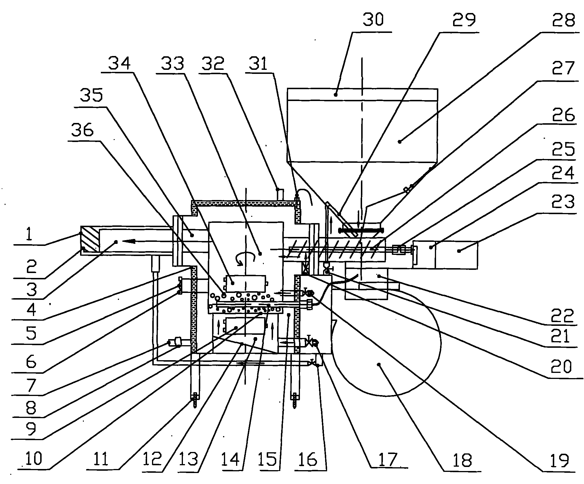 Biomass semi-gasification automatic control combustion engine