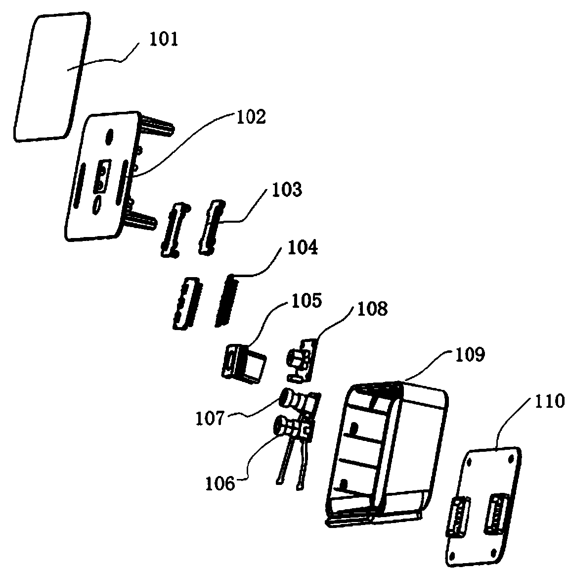 Long-distance non-inductive face and iris all-in-one machine