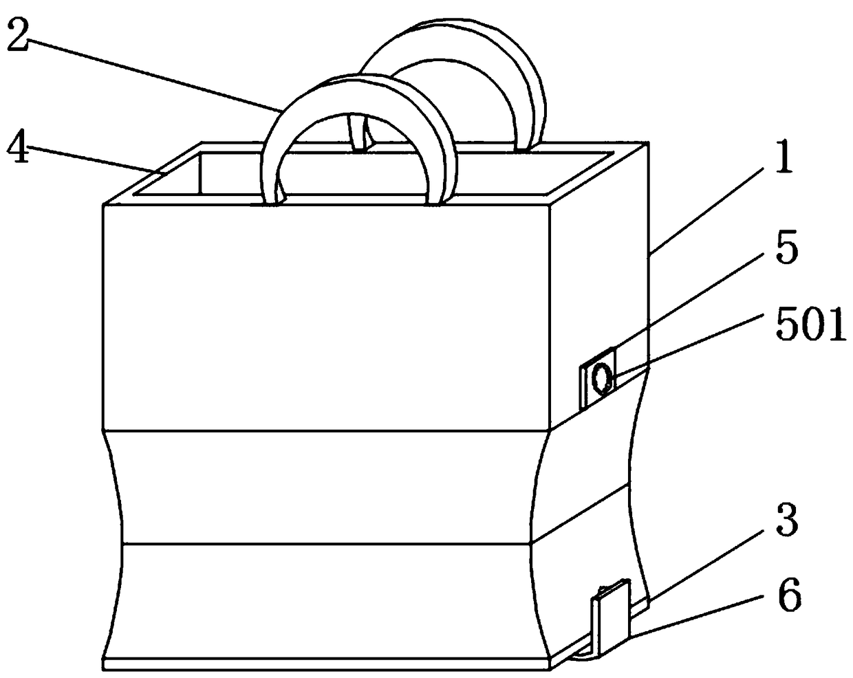 Disposable plastic food bag with extensible capacity