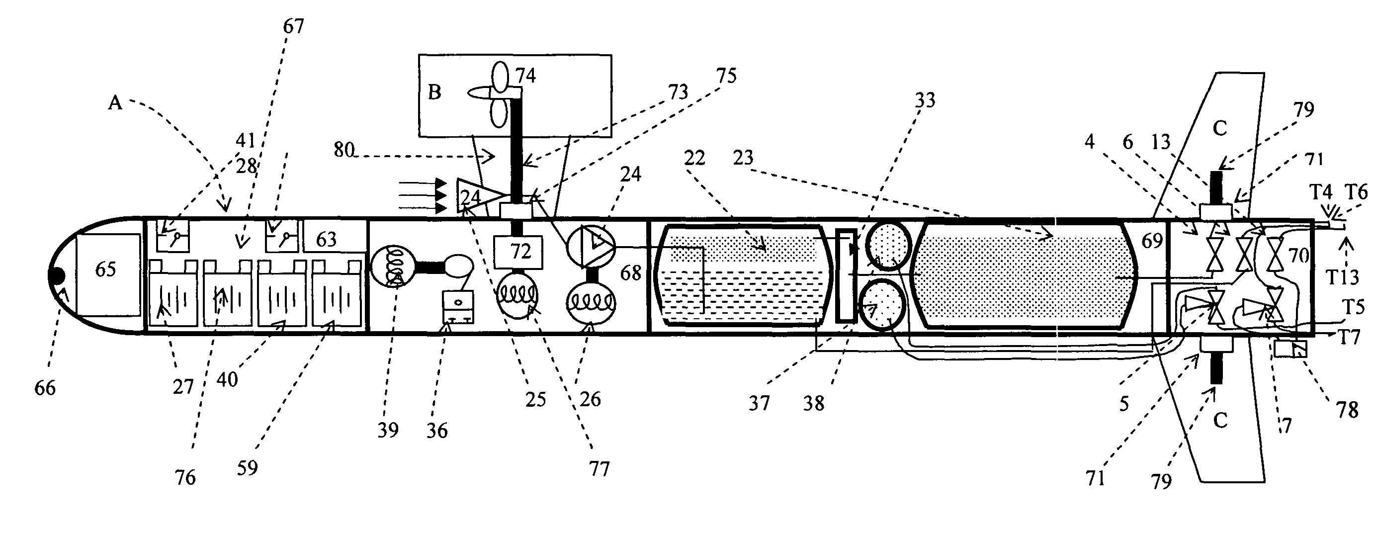 System for generating pressure waves in an underwater environment