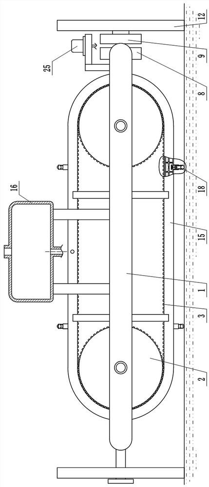 An interior decoration wiring harness outlining device