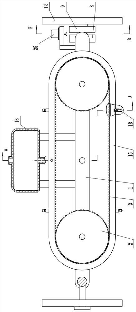 An interior decoration wiring harness outlining device