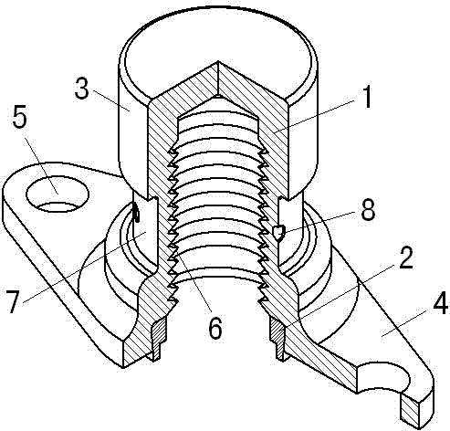 Sealing self-locking nut assembly and manufacturing method