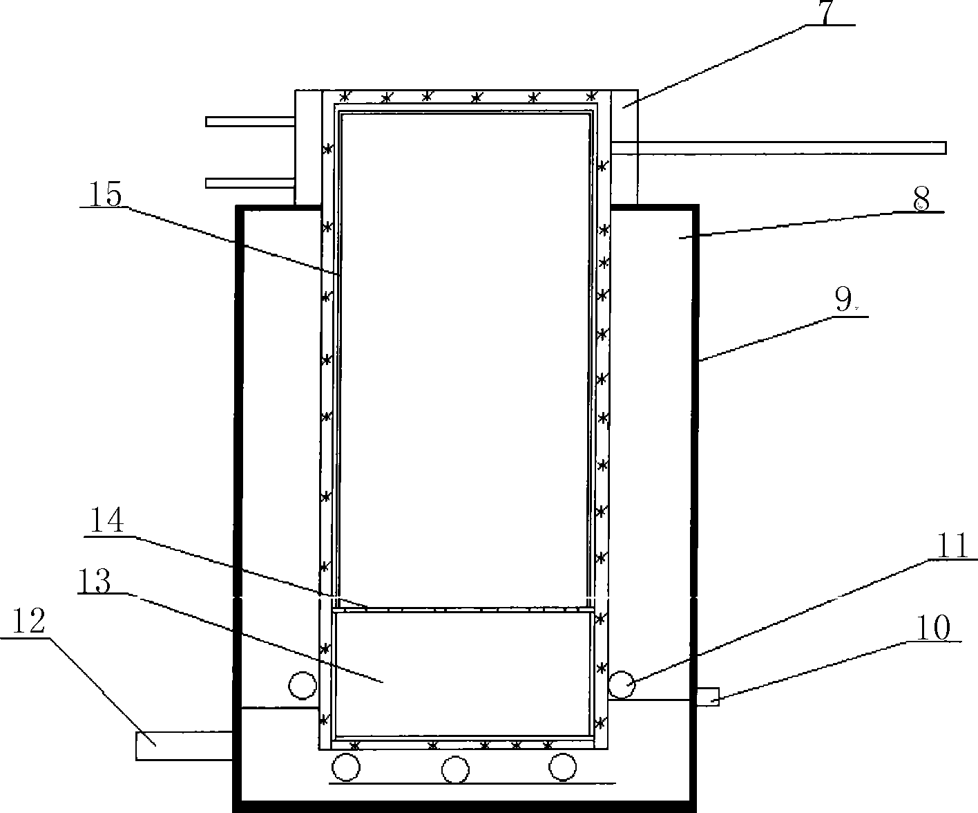 Method and device for removing cadmium and thallium from high purity indium production