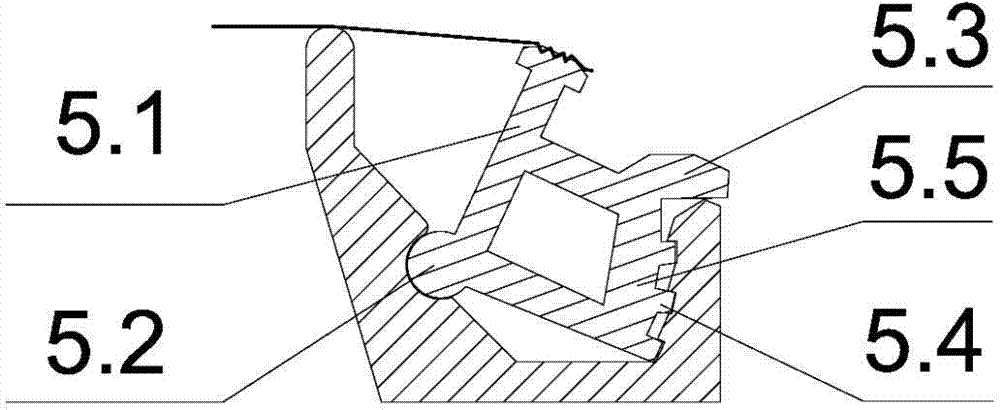 Method for film stretching of internally-suspended film of hollow glass and film stretching frame assembly