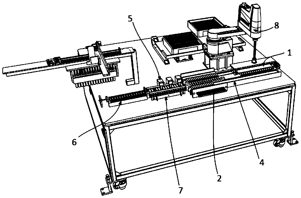 Positive-negative pole battery cell direction dividing device