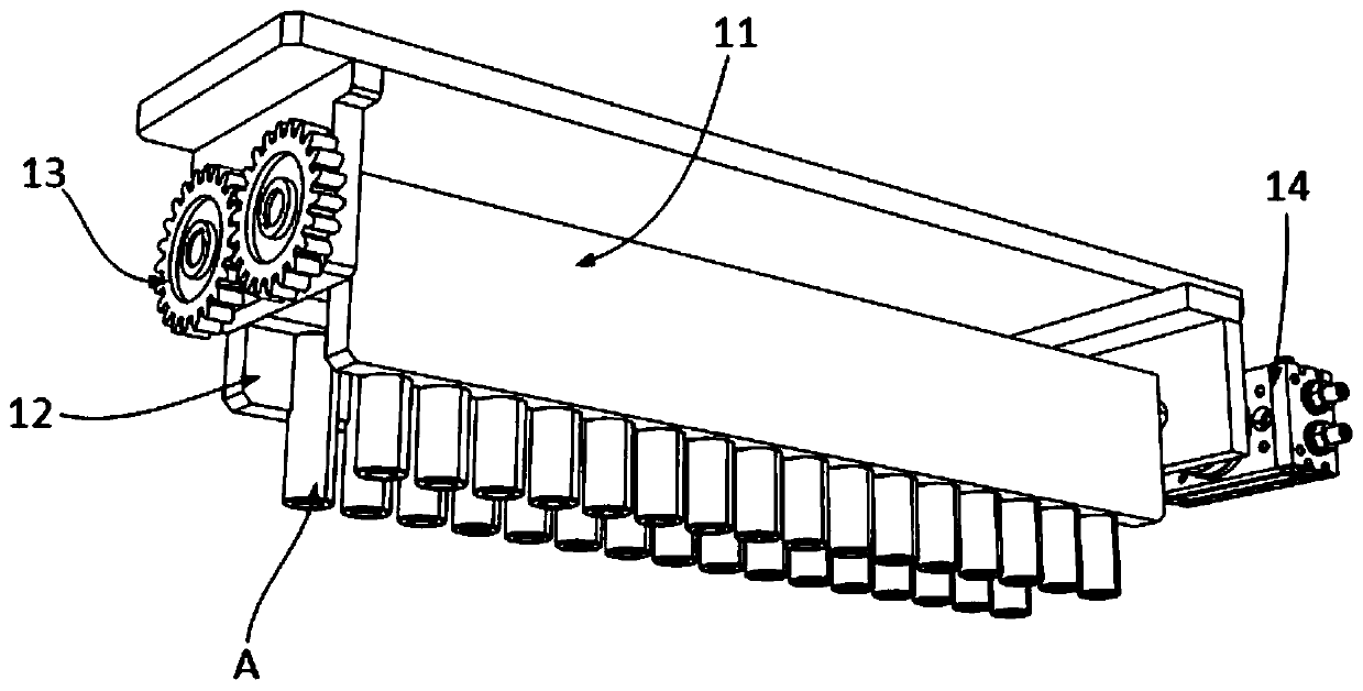 Positive-negative pole battery cell direction dividing device