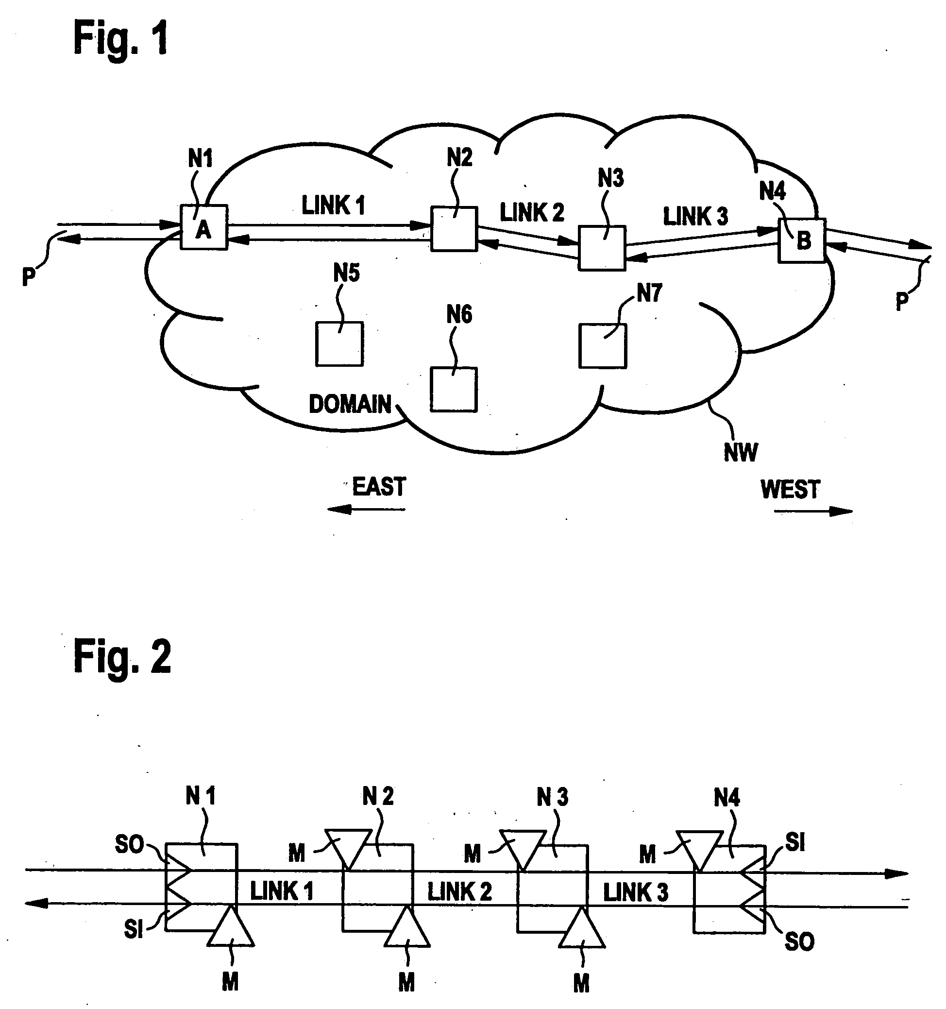 Failure localization in a transmission network