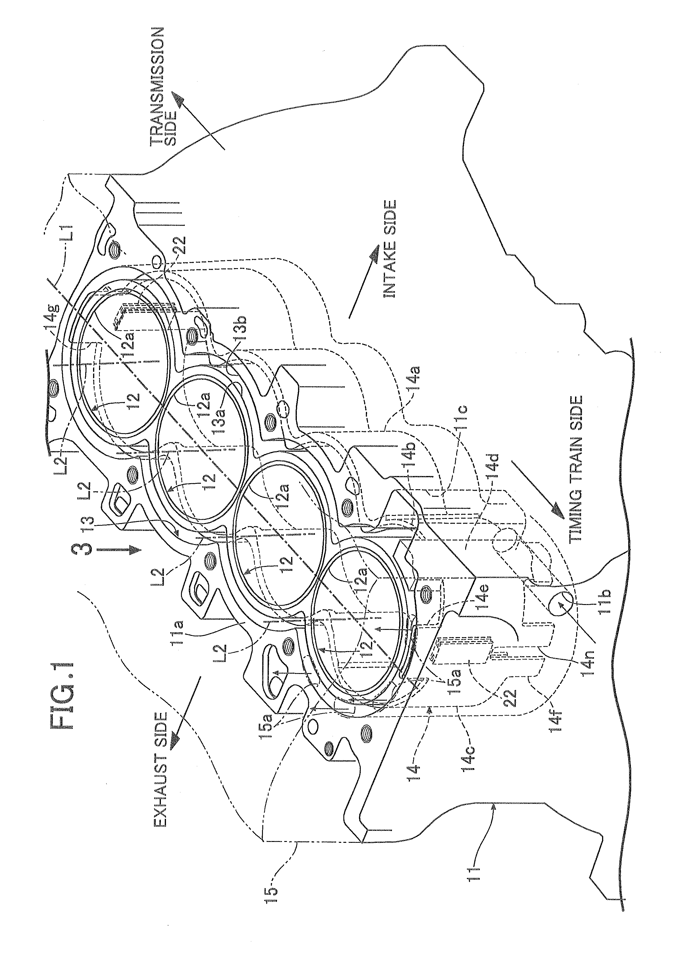 Cooling structure for internal combustion engine