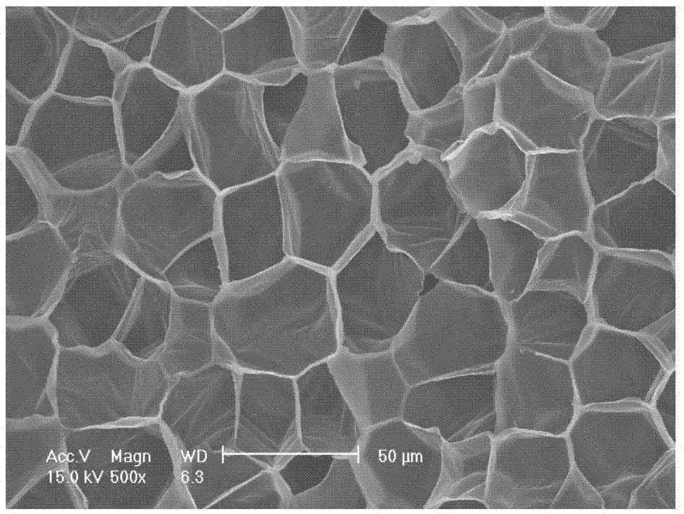 Propylene copolymer microcellular foam materials and preparation method thereof