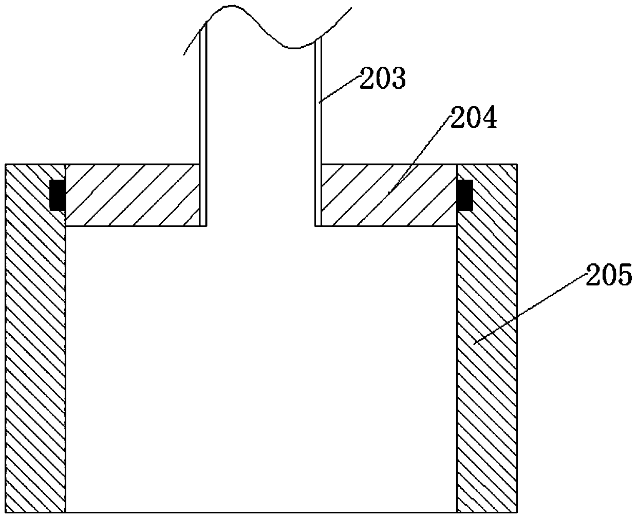 Thoracic cavity drainage device for thoracic surgery department