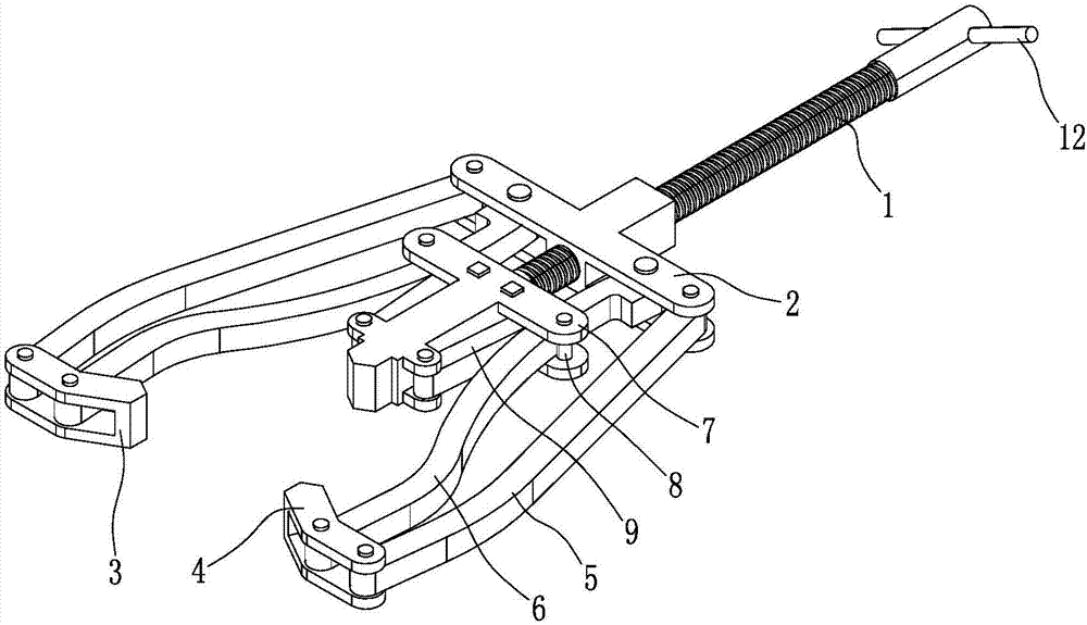 Three-jaw clamp