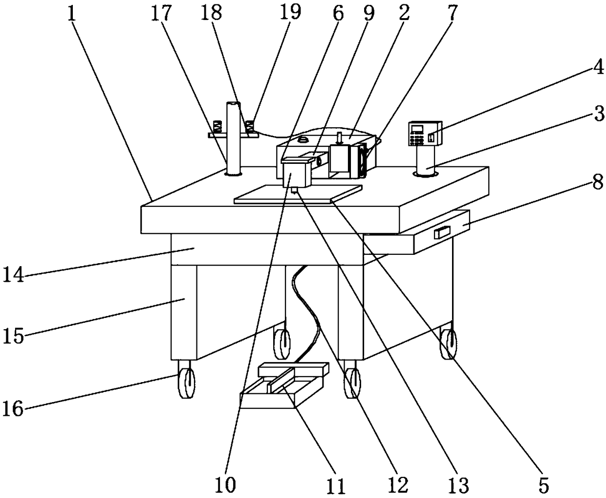 Intelligent manufacturing device for knitted clothing