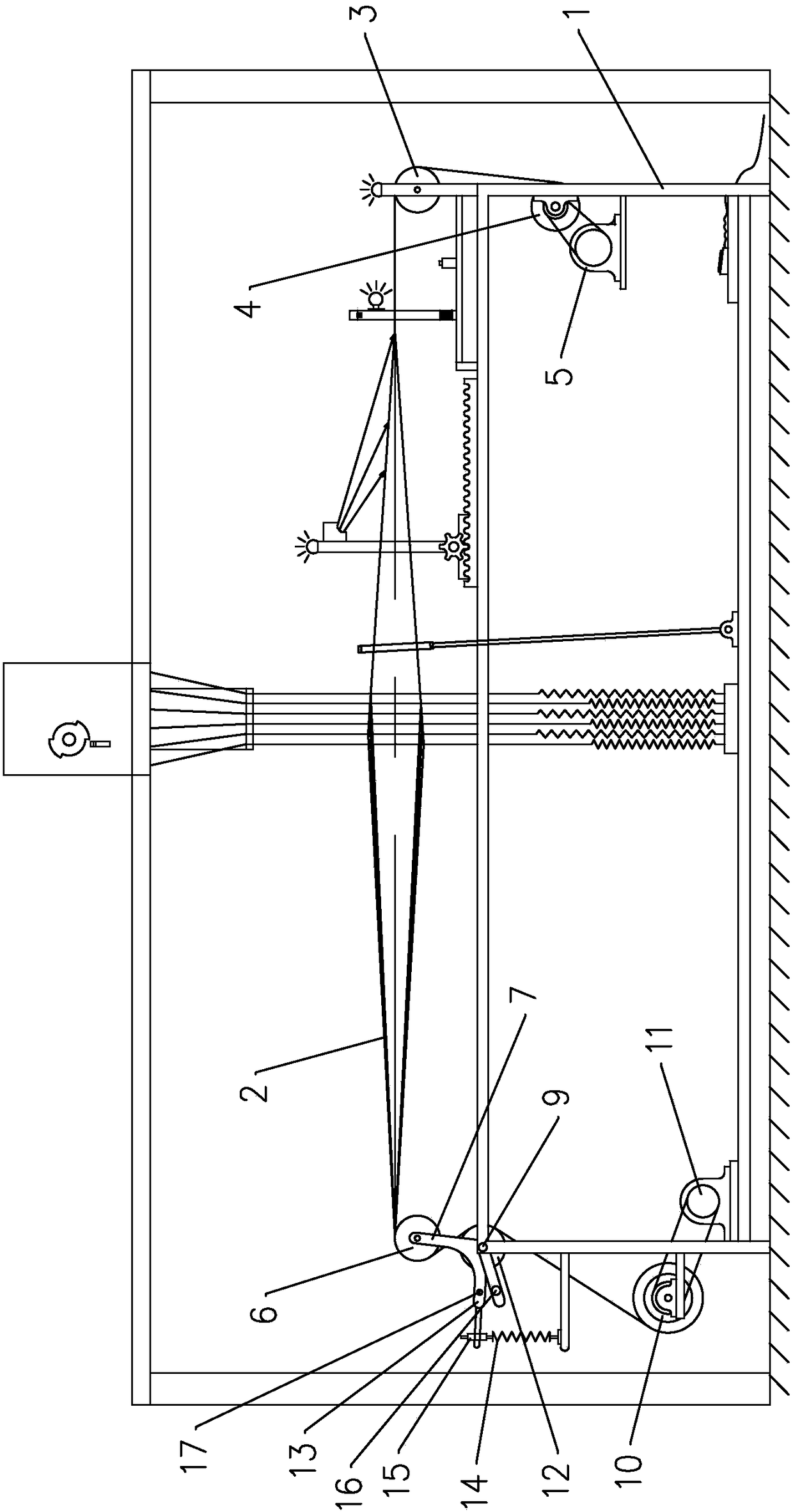 Constant-tension warp and k'o-ssy feeding machine