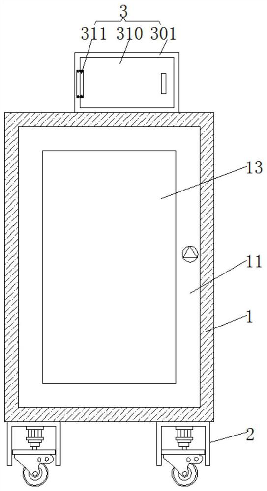 Fire-fighting inspection cabinet with drying and moisture-proof functions