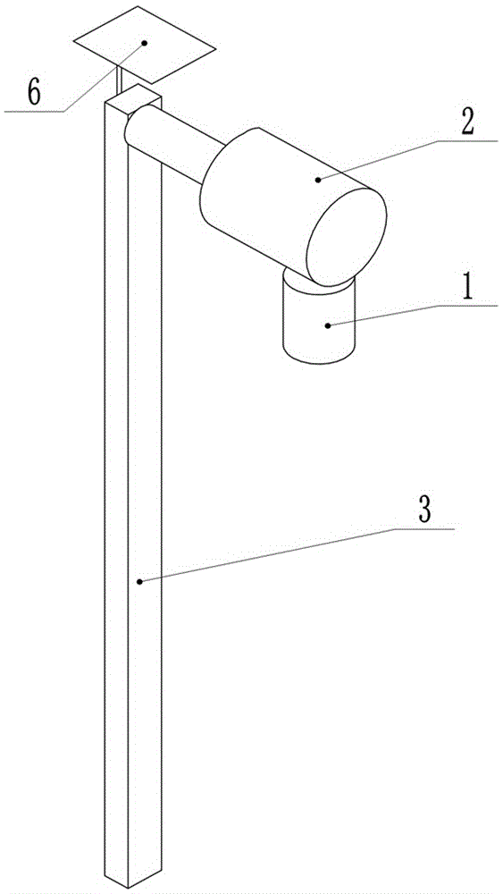 Rotatable street lamp