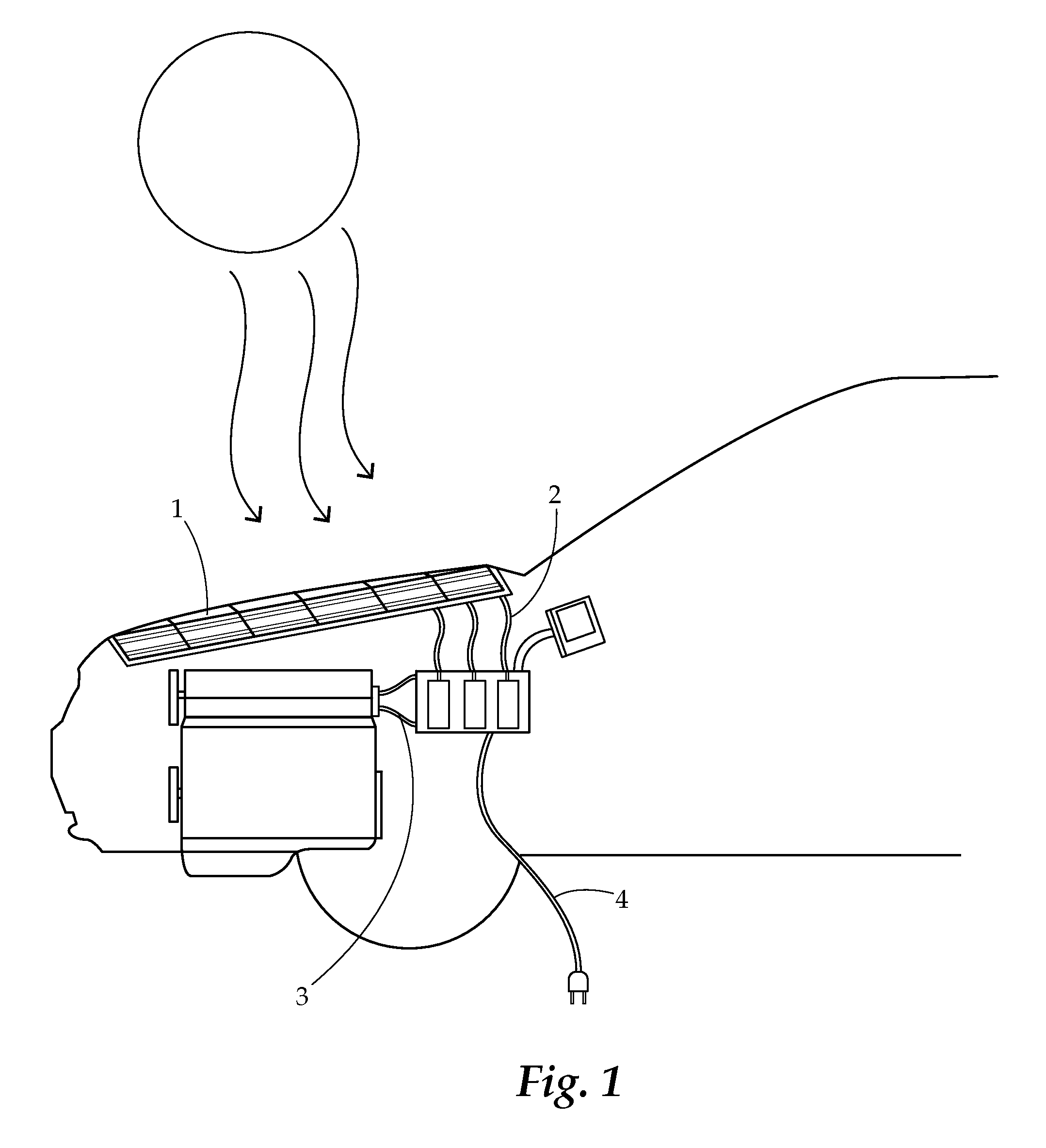 Solar battery charging system for electric and/or hybrid automobiles