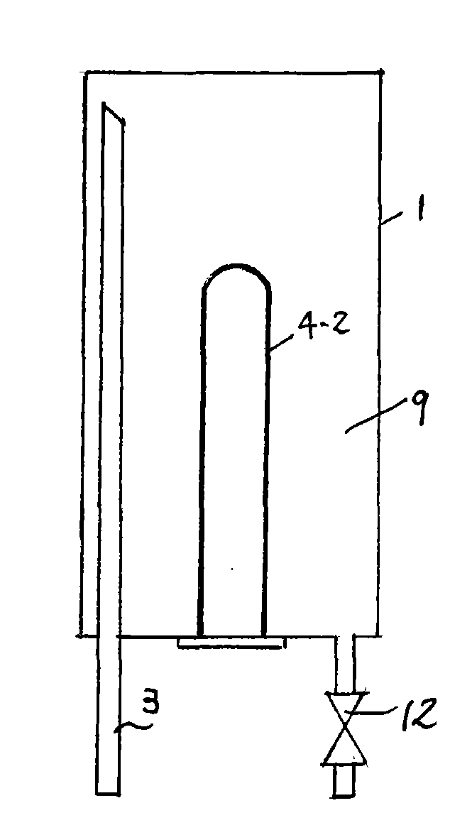 Nonbearing water heater