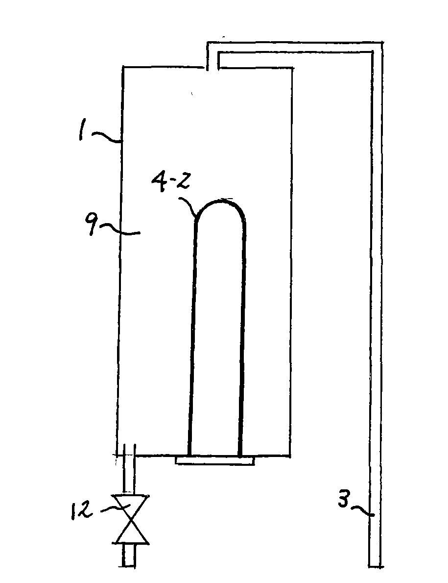 Nonbearing water heater