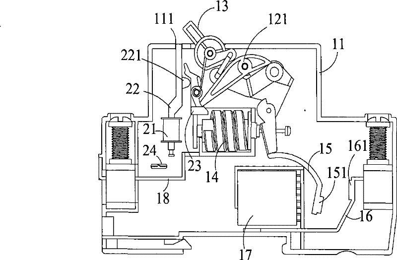 Electromagnetic short circuit protection breaker