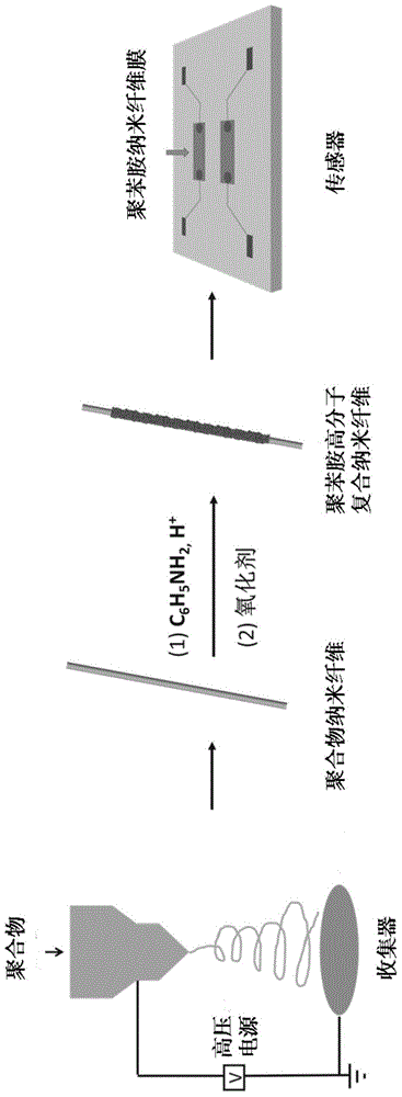 Flexible CO room temperature sensor and preparation method thereof