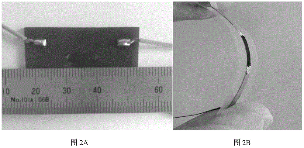 Flexible CO room temperature sensor and preparation method thereof