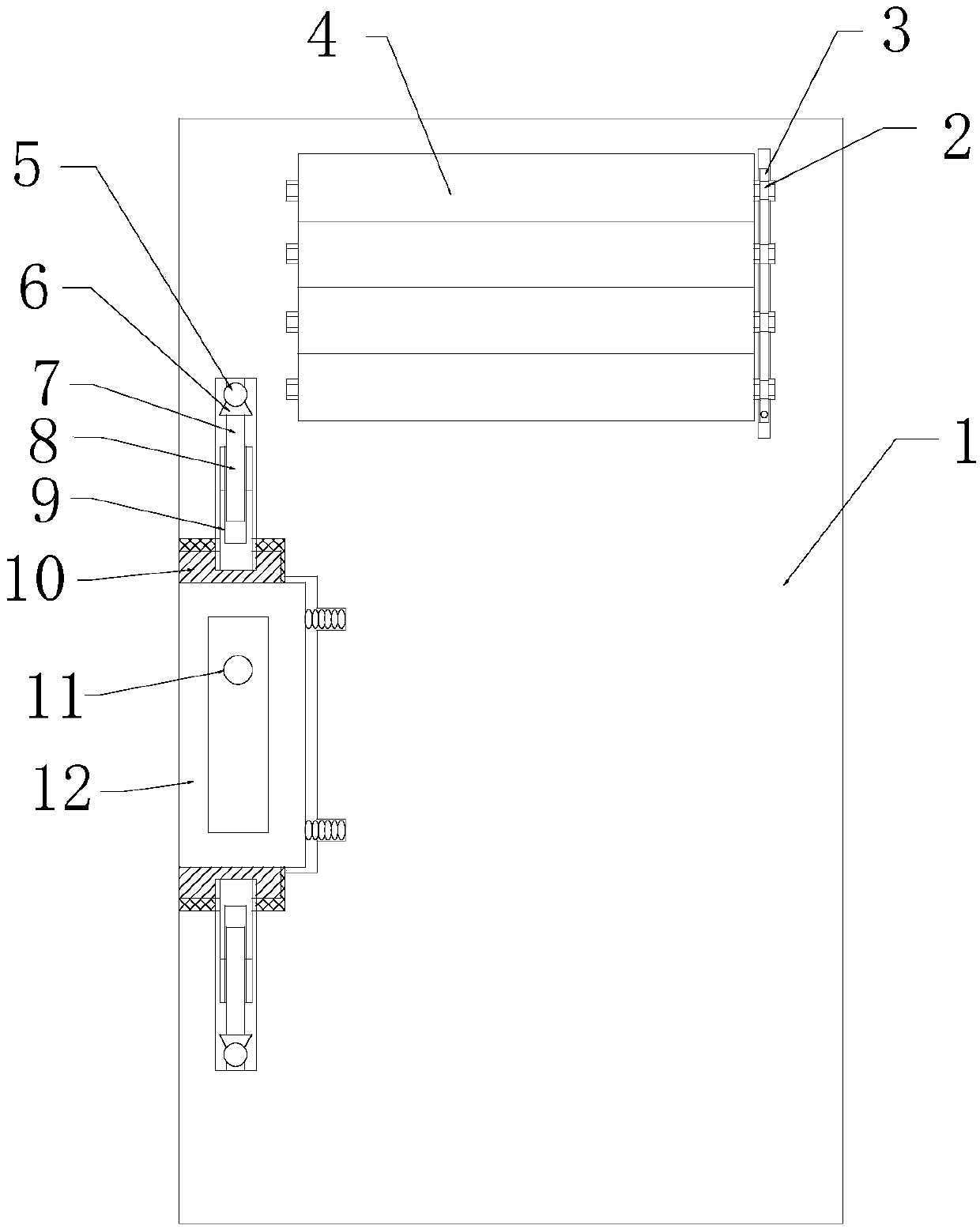 Burglar-proof door with lock cylinder capable of being detached fast