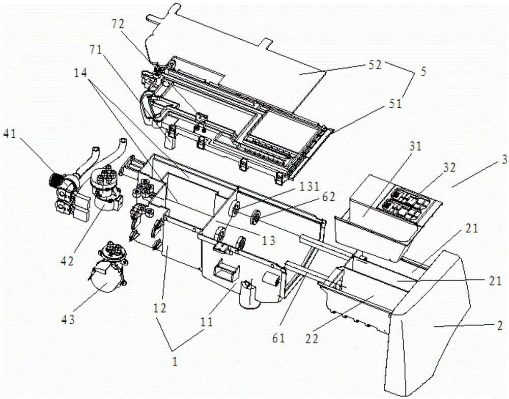 Washing machine detergent feeding mechanism and washing machine comprising same