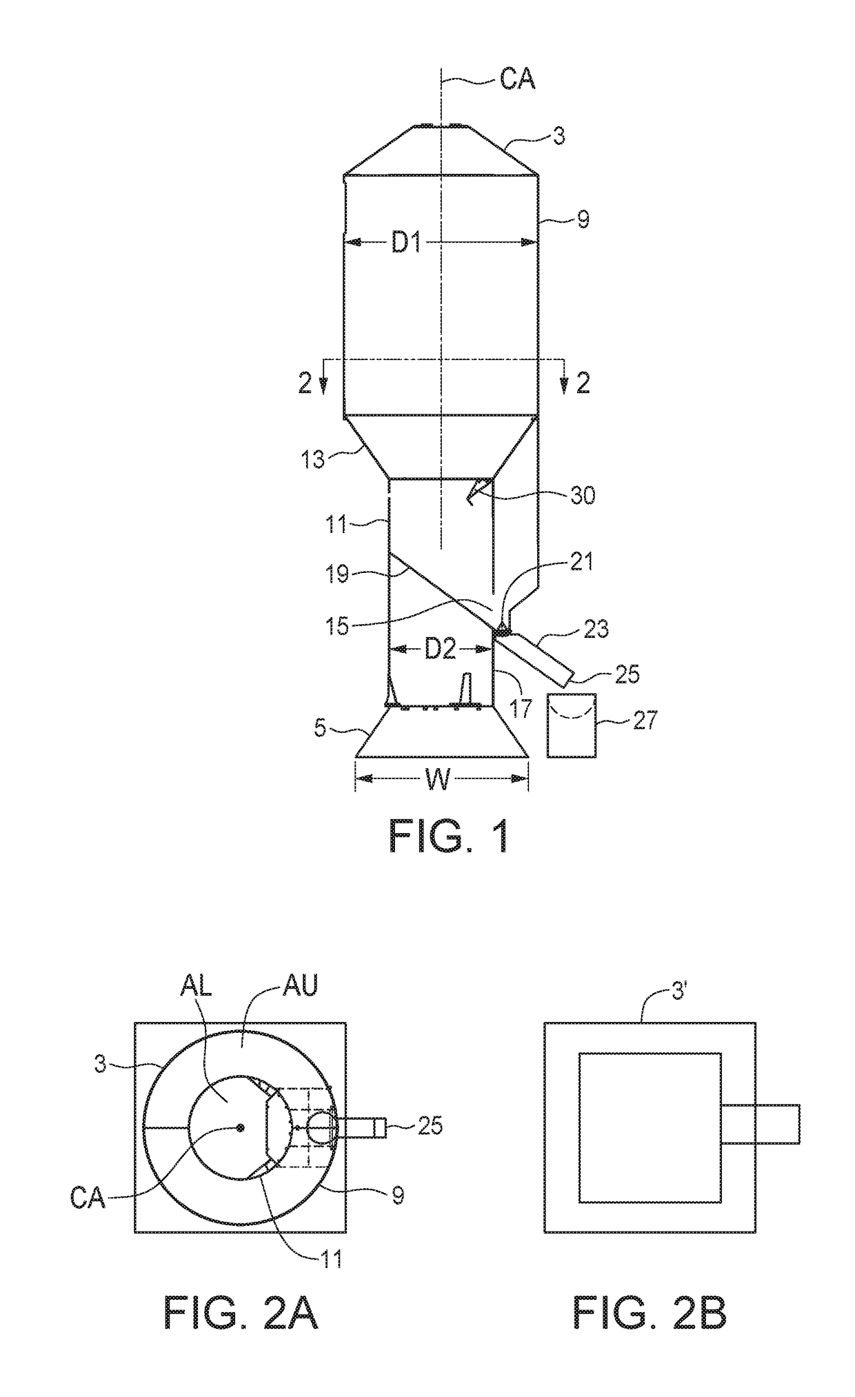 Vertically oriented transportable container with improved stability