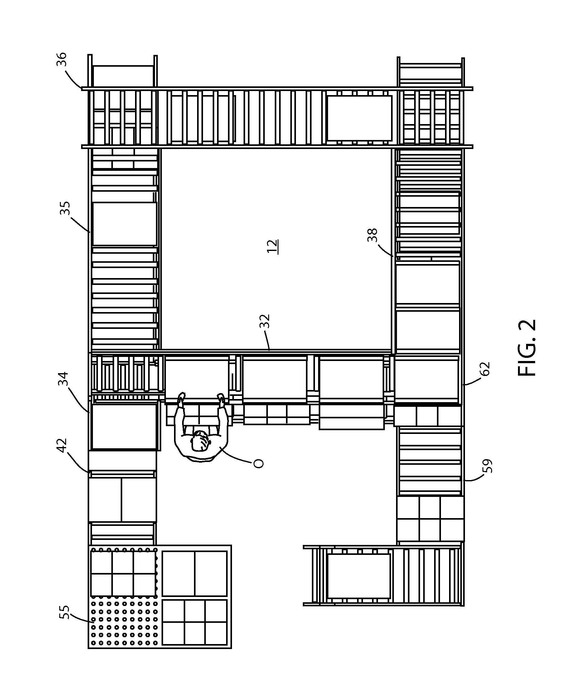 Picking station with automated warehouse