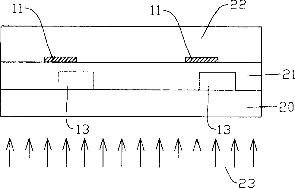 A process for making color filter