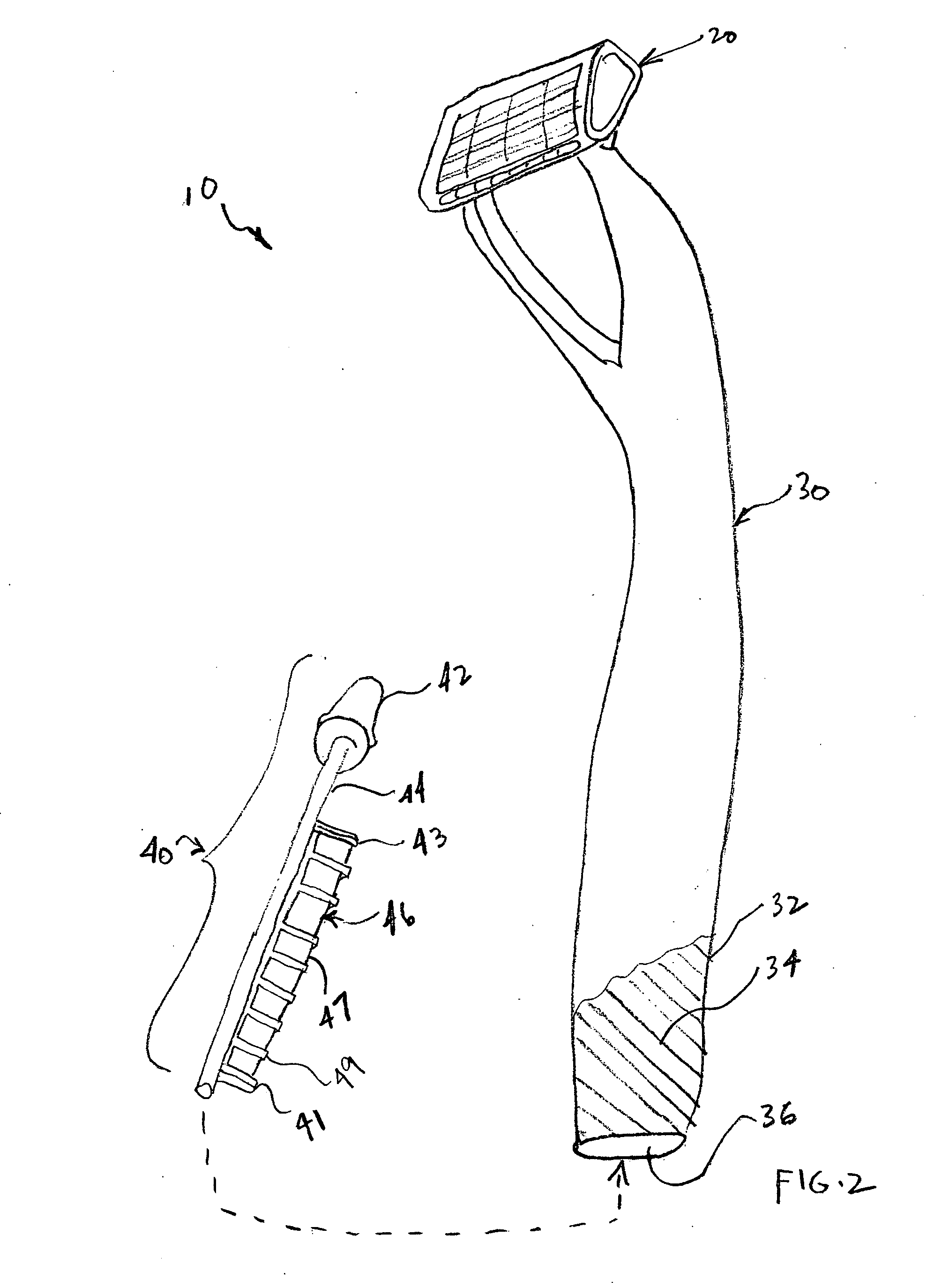 Integrated wet shaving and trimming implement