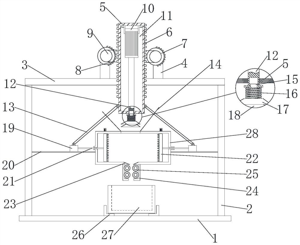 A printing ink cartridge processing machine