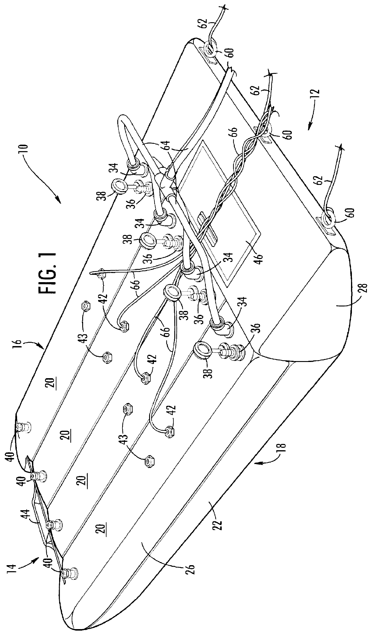 Floatable auxiliary fuel tank